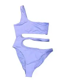 SKIMS Swim monokini cutout periwinkle NWT size L