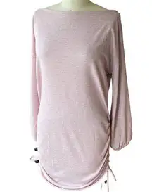 NWT Blush Pink Pullover Tunic Dress Ruched Sides by Papermoon  ~ Women's MEDIUM