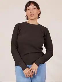 Big Bud Press Honeycomb Thermal Oat Creme Size L Fall Layering Neutral