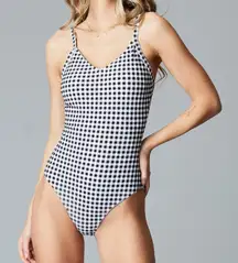 Downeast‎ Swim Size Large NWT Gingham Black & White