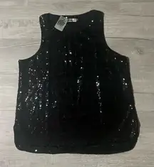 Women Sequin Tank Top Sleeveless Sparkle Shimmer‎ Vest Tops Glitter Camisole