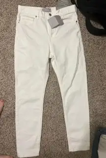 White High-Rise Skinny Jeans