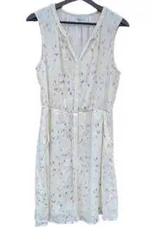 Q&A women's medium floral dress with pockets