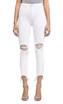 L’Agence High Line Skinny High Rise Jeans with Factory Distressing