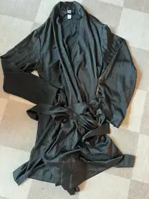 Black Silk Robe