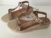 Cheetah Print Sandals, Size 11