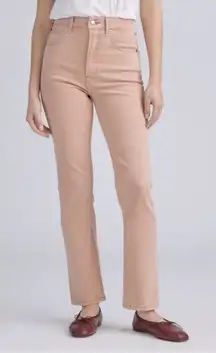 EVERLANE The Way High Slim Organic Cotton Pink Tan Jeans