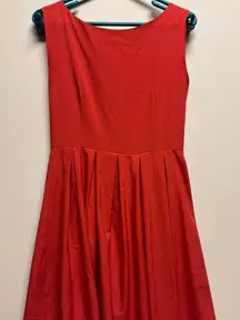 Vibrant‎ Red Sleeveless Dress