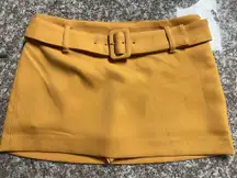 NWT Express Mustard Skort with Belt