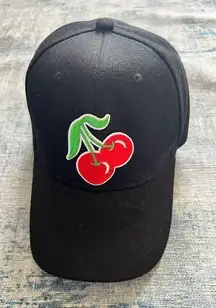 Black Red Green Cherry Baseball Hat One Size