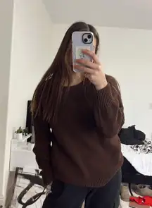 Brown Oversized Sweater