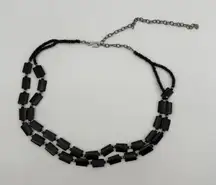 Unbranded Brown Rectangle Beaded Hip Waist Belt Adjustable Boho Y2k Style