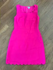 DayBreak Dress Fuchsia Cotton Midi Size 8