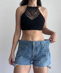 Vintage Levi's low rise denim shorts 540 low loose cutoff