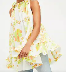 Free People Fleur Tunic Top Womens Small Tiered Fairy Peasant Boho Size M