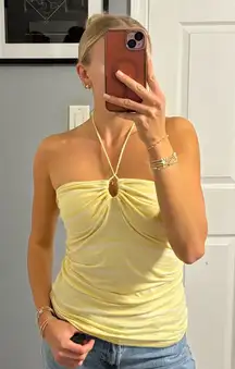 Aeropostale Y2K Stripe Halter Tank Top