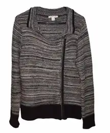 Coldwater Creek Off-center Zip-up Sweater