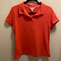 Lilly Pulitzer Coral Polo Short Sleeve Size XL