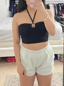 ZARA Black Cropped Top