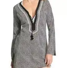 Athleta Kimssa tunic top in herringbone pattern also swim cover sz Small