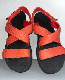 LUKEES by MUK LUKS Sand Games Sandals Women's Strap Sandal Sz 9 Papya Outdoors
