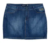 Retail 145.00 Ed Hardy Denim Mini Skirt