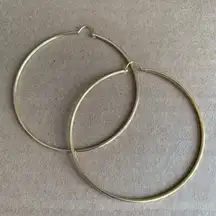 Mexican chola gold plated hoops