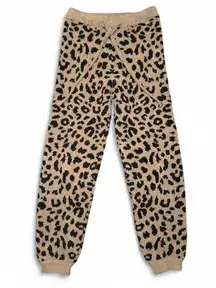Comfyluxe Women’s Leopard Print Pajama Pants Size S/M Soft Fuzzy Lounge Sleep