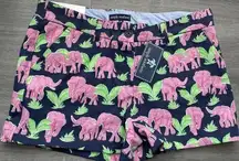 Simply Southern Pink Elephant Shorts Women’s Size 6