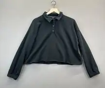 Aerie pullover sweater collared button up