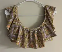 Victoria's Secret Off Shoulder Ruffled Bikini Top Size L