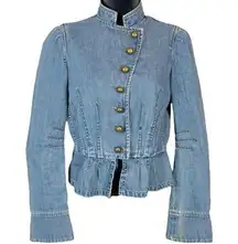 Vintage Marc Jacobs Cropped Peplum Denim Jacket