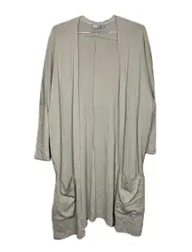 asos Woman’s Lightweight Long 3/4 Sleeved Gray Causal Cardigan Size Small