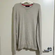 Daniel Cremieux Men’s Beige Crewneck Classics Cashmere Sweater (Size Large)