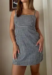 Brandy melville gingham mini dress