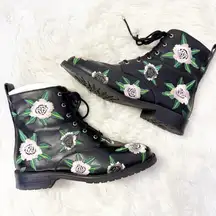Rebecca Minkoff Women’s Floral Gerry Combat Boots Size 8.5M New