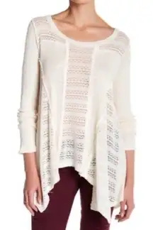 🍁 BLU PEPPER Burnout Embroider Shark‎ Bite Sweater