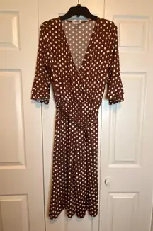 Jumpsuit Polkadot Faux Wrap top Size M