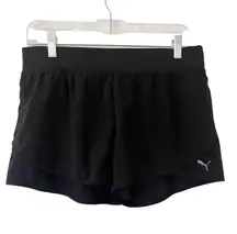 Puma Black Pull On Compression Running Shorts Women’s Size Medium