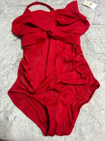 One Piece Delimira Red  Swimsuit