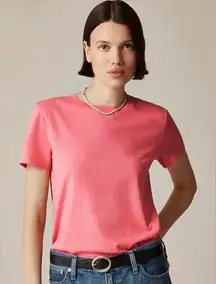 NWT J. Crew Vintage Jersey Classic-fit Crewneck T-shirt Garden Rose