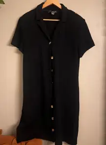 St. John Collection Savana Black Knit Dress