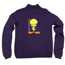 Vintage Tweety Bird Sassy Purple Sweater Size Small Jerry Leigh‎ Looney Tunes