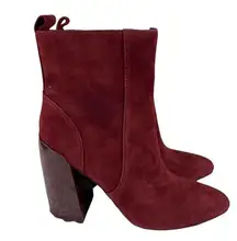 Women's Enverna Suede Boot Burgundy Size 8.5 New