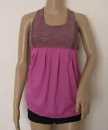 Lululemon Power Dance Heathered Ultraviolet Wee Are Free From Space Tank Size 8