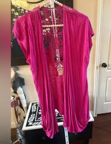 Eyelash Couture Women's Pink Drape Top