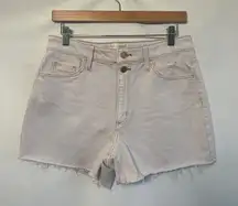 Universal Thread Vintage Midi Shorts Womens Size 8 Cut Off Light White Wash Edgy