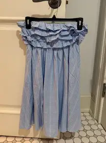 triple threads strapless dress