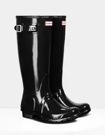 Black Tall Rainboots