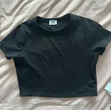 Black baby tee